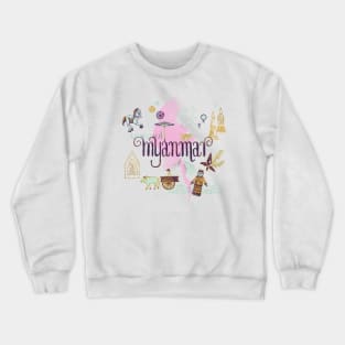 Drawings from Myanmar Crewneck Sweatshirt